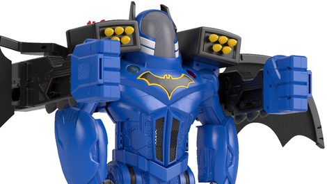 Illustration for article titled Giant Batman Robot Reveals Bruce Wayne's Got Iron Man Envy